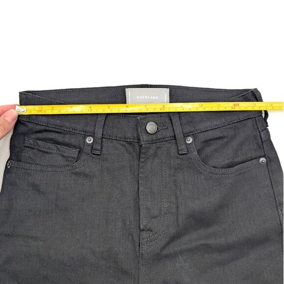 Everlane Women's The Original Cheeky High Rise Jeans Straight Leg Black Size 26 - Picture 3 of 8